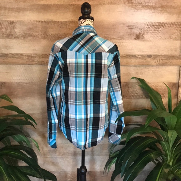 Black Label Slim Fit Men’s Plaid Shirt - Picture 3 of 6